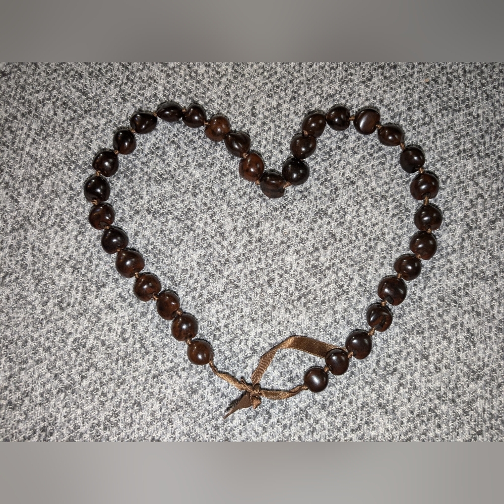 Chic Brown Beaded Necklace